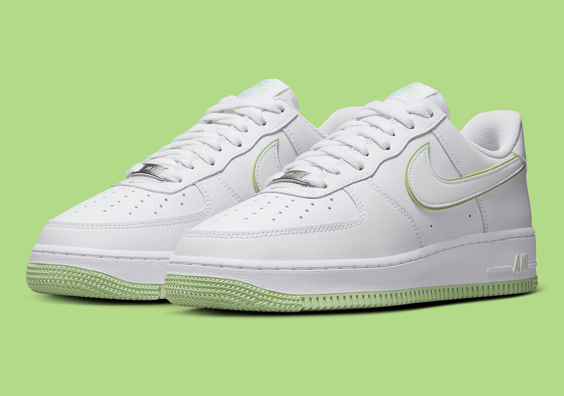 Nike Air Force 1 '07 Low White Honeydew Green Outline DV0788 Nike Air Force 1 '07 Low White Honeydew Green Outline DV0788