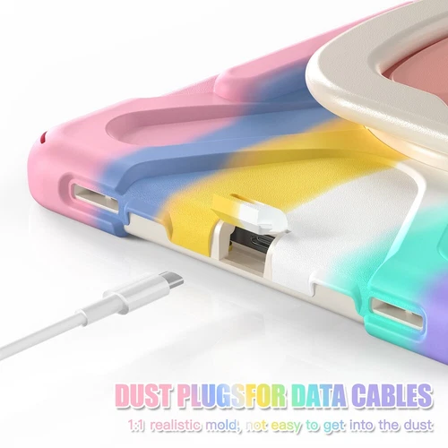 For Samsung Galaxy Tab S9 Ultra S9 Plus S8 Rotating Shockproof Carry Tablet Case - 第 15/89 張圖片