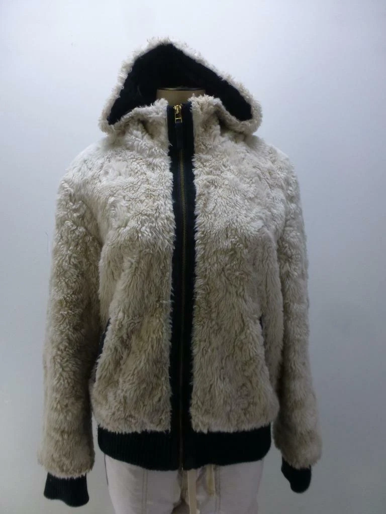 i Jeans by Buffalo faux fur shaggy pile furry poodle Jacket coat womens Medium
