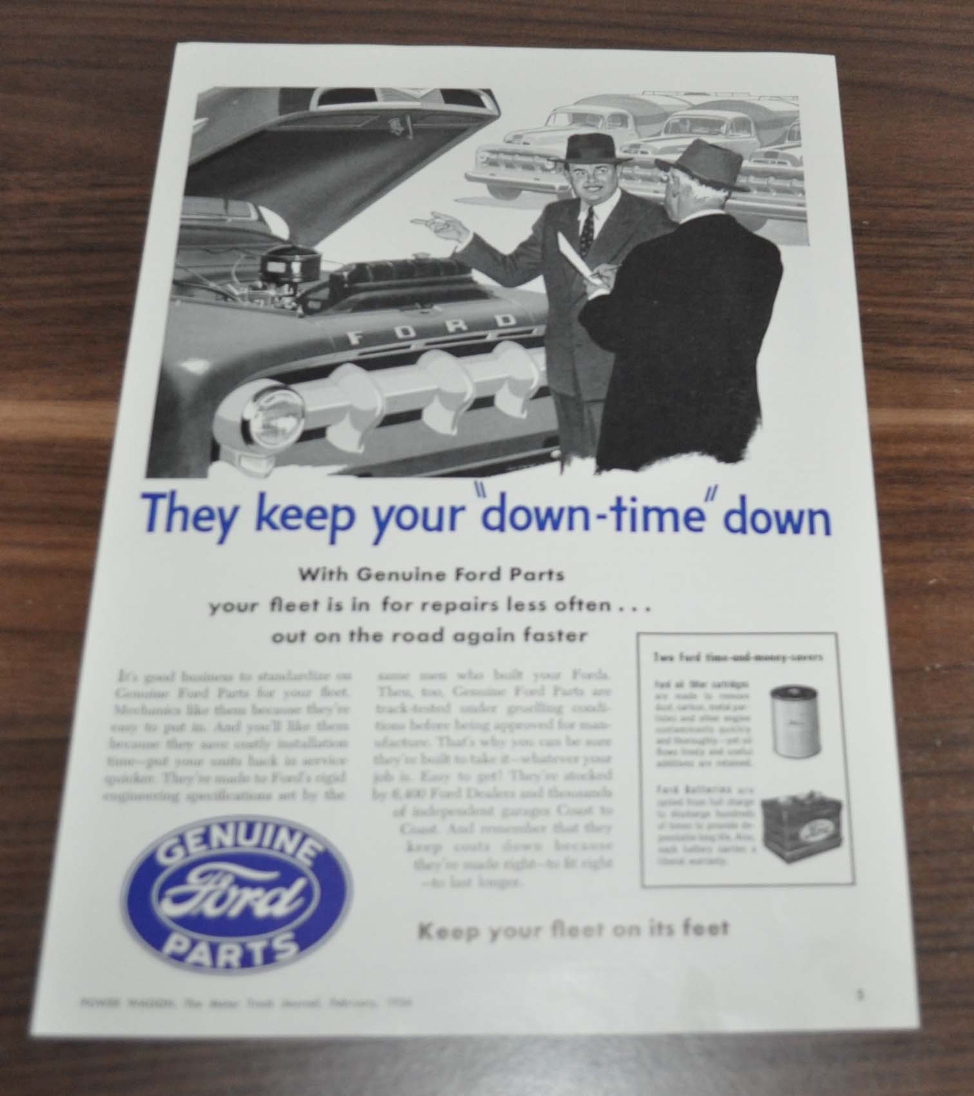 1954 Ford Truck Ad Genuine Parts