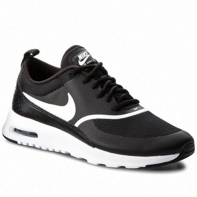 nike air max thea black and white