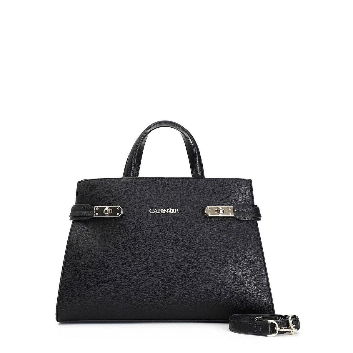 Cafe Noir Tote Effetto Bottalato Con Tracolla Nero Taglia Unica