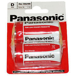 Panasonic D Standard Non Rechargable Size Battery x 2 - Picture 1 of 1