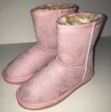Apres by Lamo Calais Girl Boot AK 1603 Pink Warm Size 12Y Faux Fur Lining