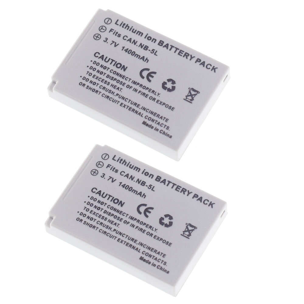2X Battery NB-5L for Canon Digital Camera IXUS 950 IS 960 IS, 970