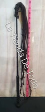 LEATHER RACING HORSE WHIP CROP FLOGGER READ