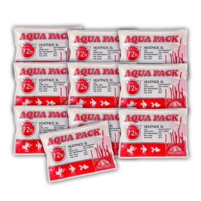72h HeatPack | 10 Stück | Aquapack | HeatPaxx | Wärmekissen für den Versand