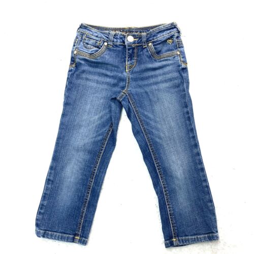 Jeans Justice Jeans Niñas Talla 8 Pantalones de mezclilla recortados simplemente bajos azules - Imagen 1 de 4