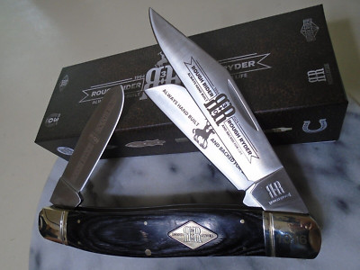 Rough Ryder Huge Gray Wood 3 Blade Stockman Knife 30th Anniversary Limited 2648