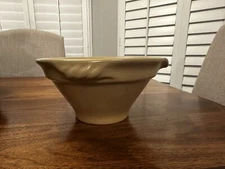 OVER AND BACK YELLOW WARE Bowl POURING LIP   7'X 3 3/4" Elegant and Useful!