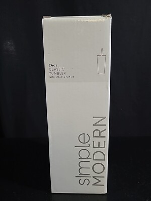 Simple Modern Insulated Tumbler with Lid and Straw, Classic Collection, 24oz