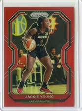 2021 Panini WNBA Prizm JACKIE YOUNG #47 RED PRIZM /299 LAS VEGAS ACES