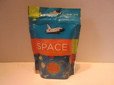 Crocodile Creek Space Travel Puzzle Sealed 100 Piece Puzzle 1:1 Piece Size