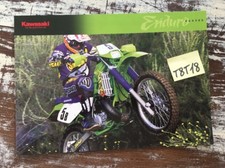 Kawasaki KDX200 Enduro KDX 200 prospectus moto brochure dépliant en Anglais