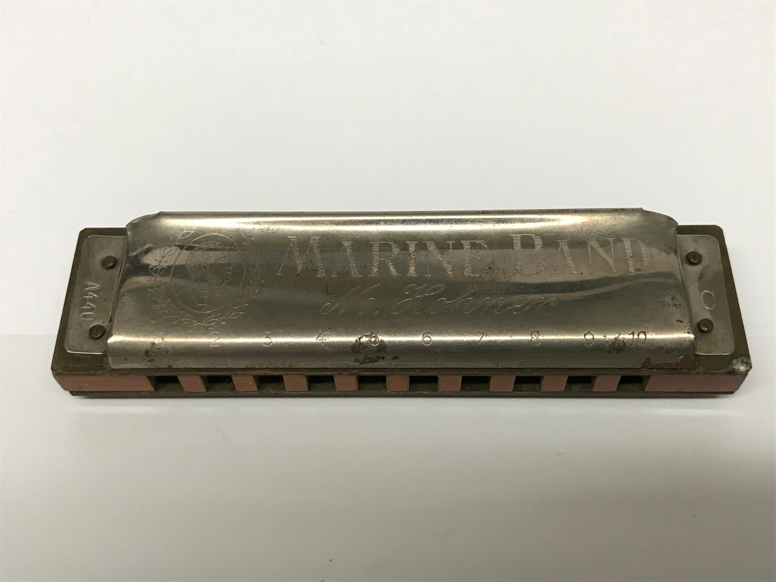 Vintage Hohner Marine Band Harmonica A440 in Key of C 4" eBay