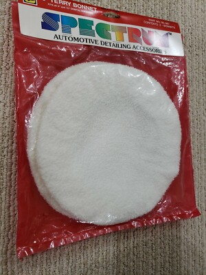Automotive detailing 9'' Terry Bonnet, 2 pack, Fits  All 9'' & 10'' Machines- Thick