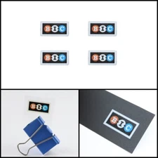 BIC Turntable logo badge Sticker Decal waterproof 28mm(1.10")X15mm(0.59")