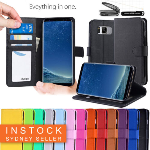 New Wallet Leather Case Cover For Samsung Galaxy S6 S7 S8 S9 S10 S10 Plus Note 9 - Picture 1 of 17