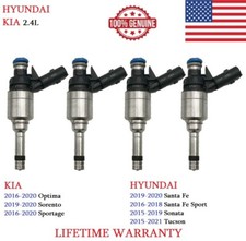 GENUINE Set Of 4 Fuel Injectors For 2015-2019 HYUNDAI Sonata 2.4L #35310-2GGA1