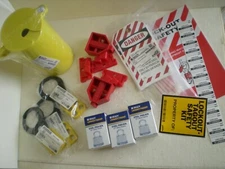 New! BRADY Portable Lockout Kit, Filled, Electrical Lockout, Tool Box, Gray