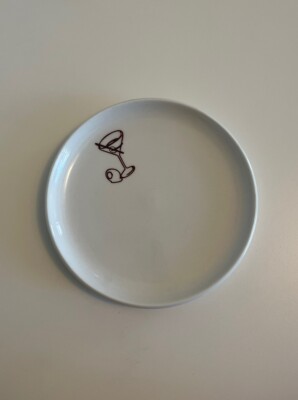 5'' Small Martini Olive Appetizer Plate Coaster Ashtray