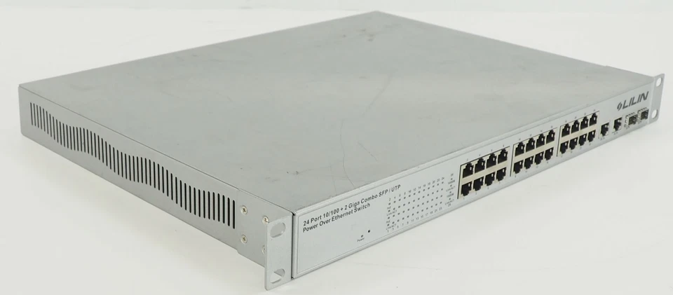 Lilin 24 Port 10/100 + 2 Giga Combo SFP / UTP POE Switch PMH-POE24390WAT - Image 4 of 4