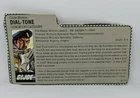 1986 G.I. Joe Dial Tone v1 filecard  ARAH  file card  Communications