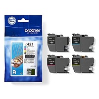 Brother, LC-421BK/LC-421C/LC-421M/LC-421Y Inkjet Cartridges, Black/Cyan/Magenta/