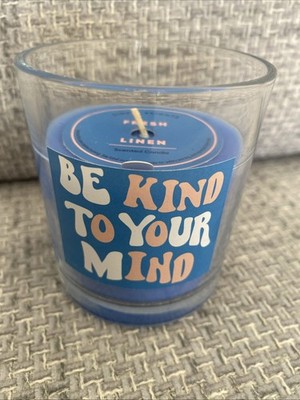 Simply Brights Be Kind To Your Mind Duftkerze aus frischem Leinen