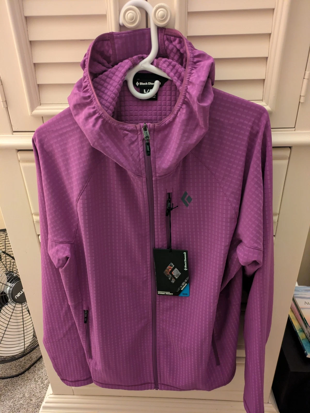 Black Diamond Coefficient Storm Men's L PITON PURPLE NWT