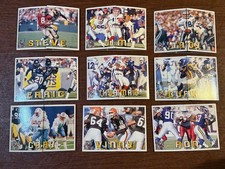 1994 Pacific Triple Folder lot of 9 Steve Young Jim Kelly Troy Aikman T. Thomas 