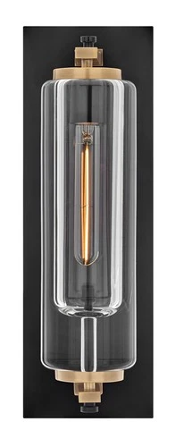 Hinkley Lighting 28920-LL Lourde 18" Tall LED Wall Sconce - Black - Picture 5 of 7