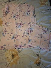Ladies Tesco Floral Pyjamas Size 8-10