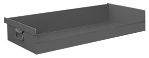 Durham TR-1502-95, 3'' Closed Front Hook-On Trays, 36''x15''x6'', 250lb Capacity