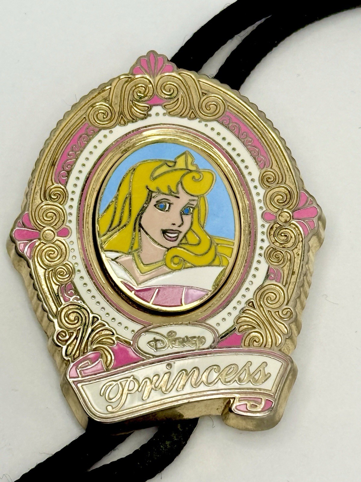 Disney Cast Member Exclusive ID Lanyard Bolo Aurora Sleeping Beauty Princess