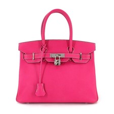 Borsa a mano HERMES Candy Birkin 30 Epsom Rose Tyrien Ruby rosa 90314427