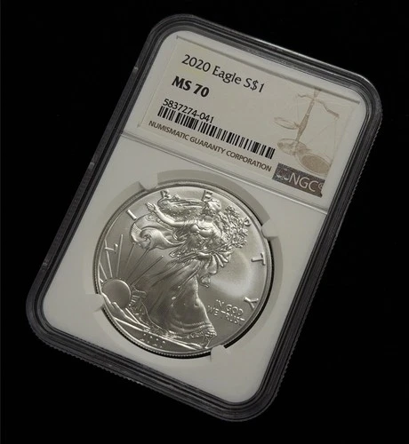 2020 American Silver Eagle NGC MS70 Brown Label