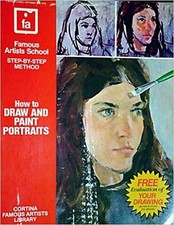 HOW TO DRAW AND PAINT PORTRAITS: FAMOUS ARTISTS SCHOOL Excellent Condition
