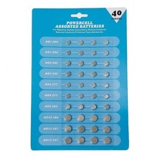 40pcs High Power Coin Button Cell Watch Batteries Coin Cell Batteries 1.55V