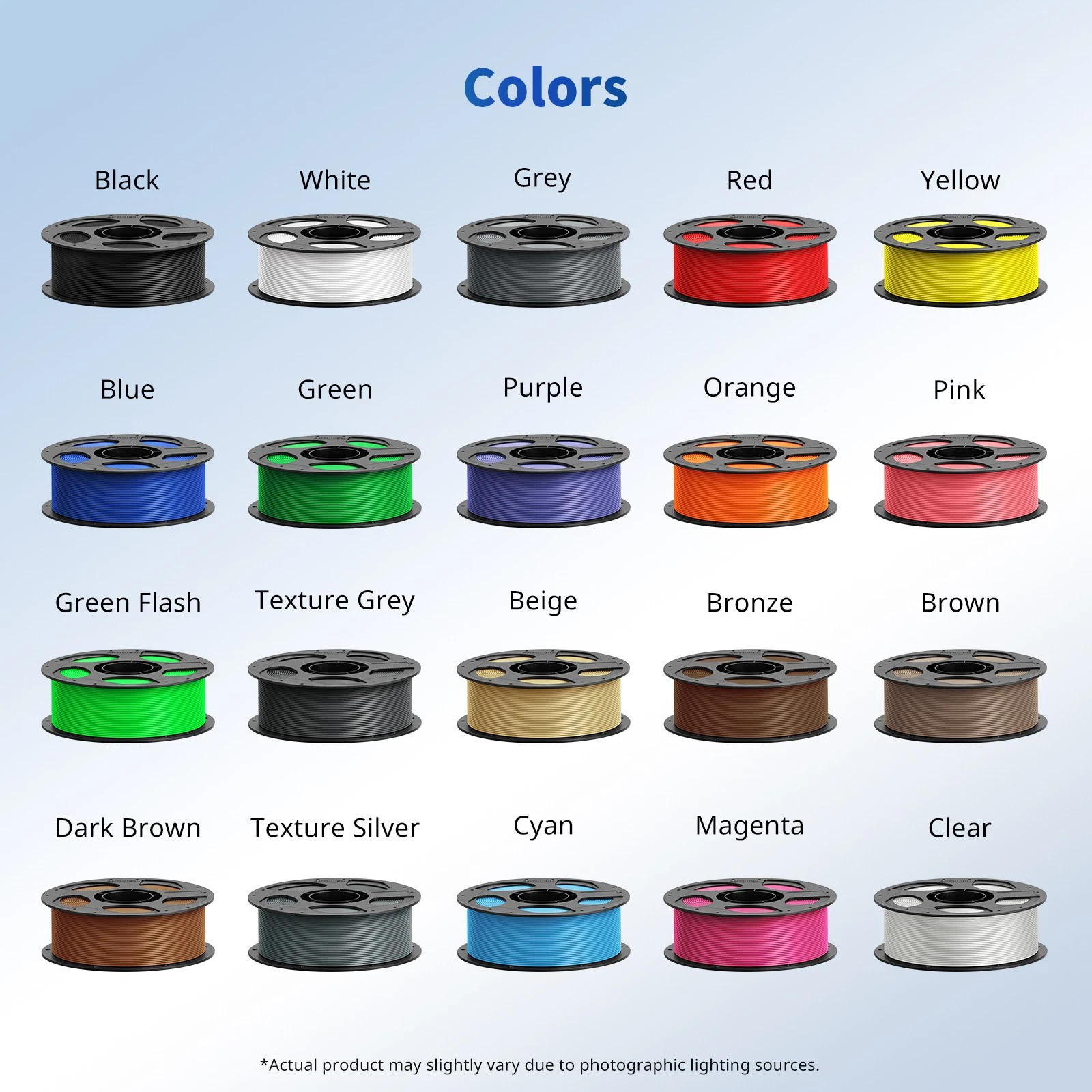 2KG PLA(Leave a message to choose 2 colors）