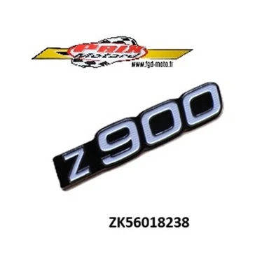 KAWASAKI Z 900 A4 1976 BADGE SIGLE EMBLEME CACHE LATERAL NEUF - Photo 1/2