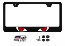 Naruto Sharingan Eyes License Plate Frame Black Metal Top Quality Anime Naruto Sharingan Eyes License Plate Frame Black Metal Top Quality Anime