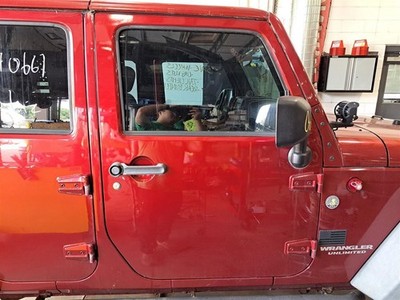 2011 Wrangler Right Passenger Side Front Door Assembly Color: Red Prp