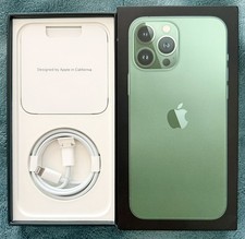 Apple iPhone 13 Pro Max Alpine Green 128GB Empty BOX ONLY With Lightning
