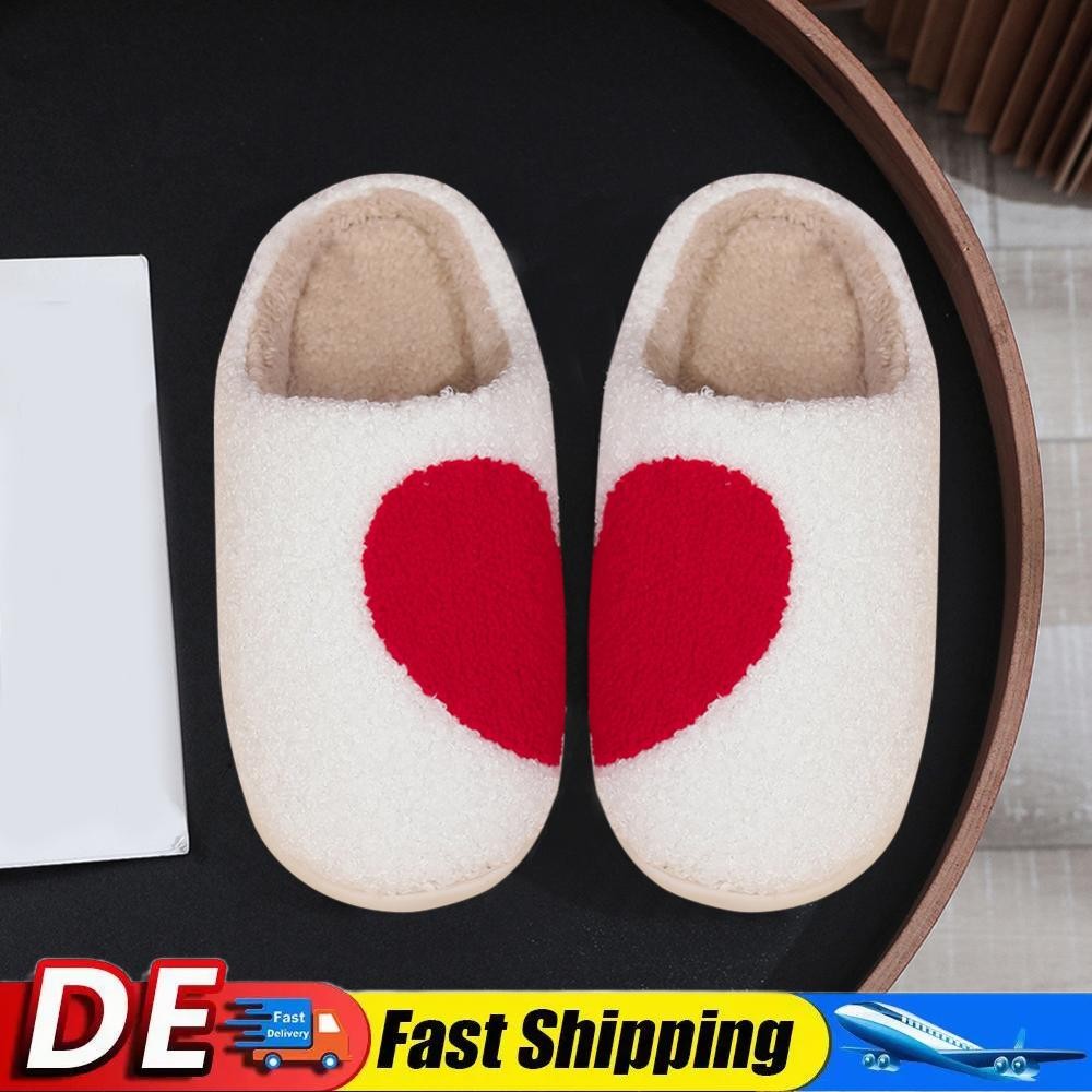 APL Pantofole termiche piatte cuore comode soffici pantofole preppy per coppie regali
