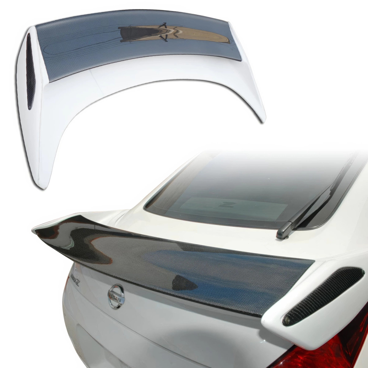 ModeloDrive Carbon Fiber NISM V2 Trunk Spoiler Wing (Z33) for 350Z