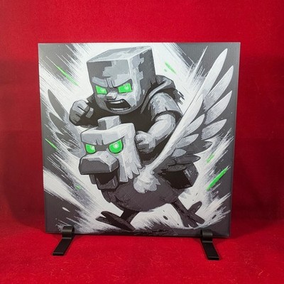 Block Rider Pixel Adventure 3D Hueforge Art Gaming Decor 8x8Dynamic 3D print 