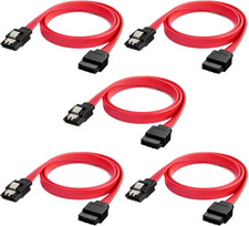 SATA III Cable, 5-Pack 18-Inch SATA III 6.0 Gbps 7Pin Female To