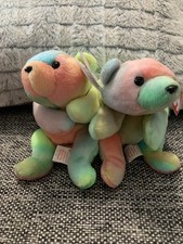 Two - Sammy the Ty-Dye Bear 1999 Ty Beanie Babies
