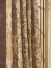 3 pc Croscill White Label Pinch Pleat Janus Panels 84"L